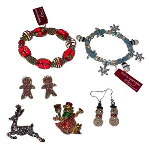 Christmas Jewelry Lot